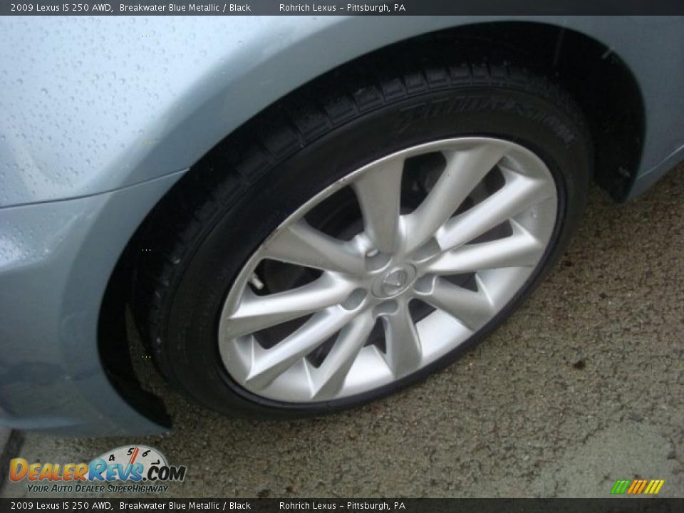 2009 Lexus IS 250 AWD Breakwater Blue Metallic / Black Photo #7