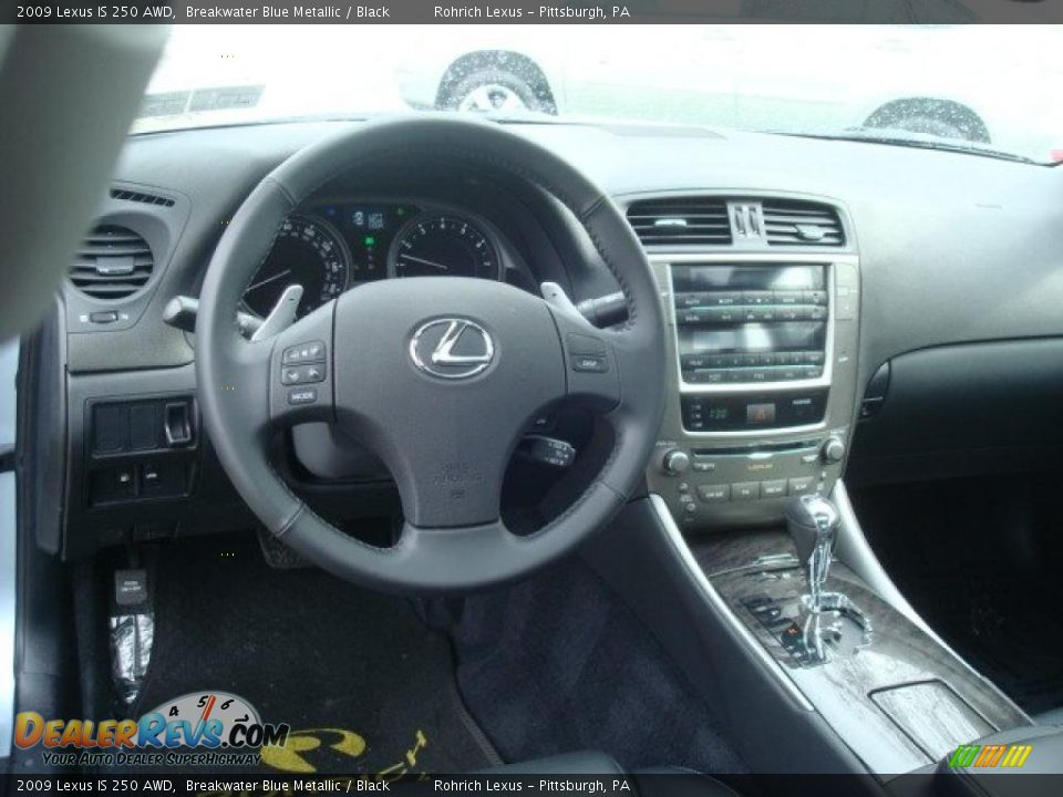 2009 Lexus IS 250 AWD Breakwater Blue Metallic / Black Photo #10