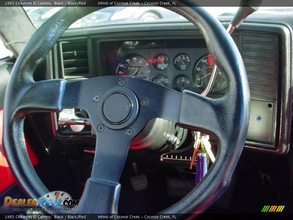 1983 Chevrolet El Camino Black / Black/Red Photo #27