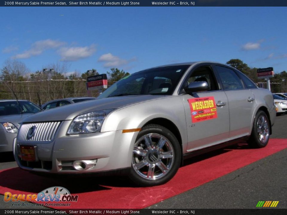 2008 Mercury Sable Premier Sedan Silver Birch Metallic / Medium Light Stone Photo #1