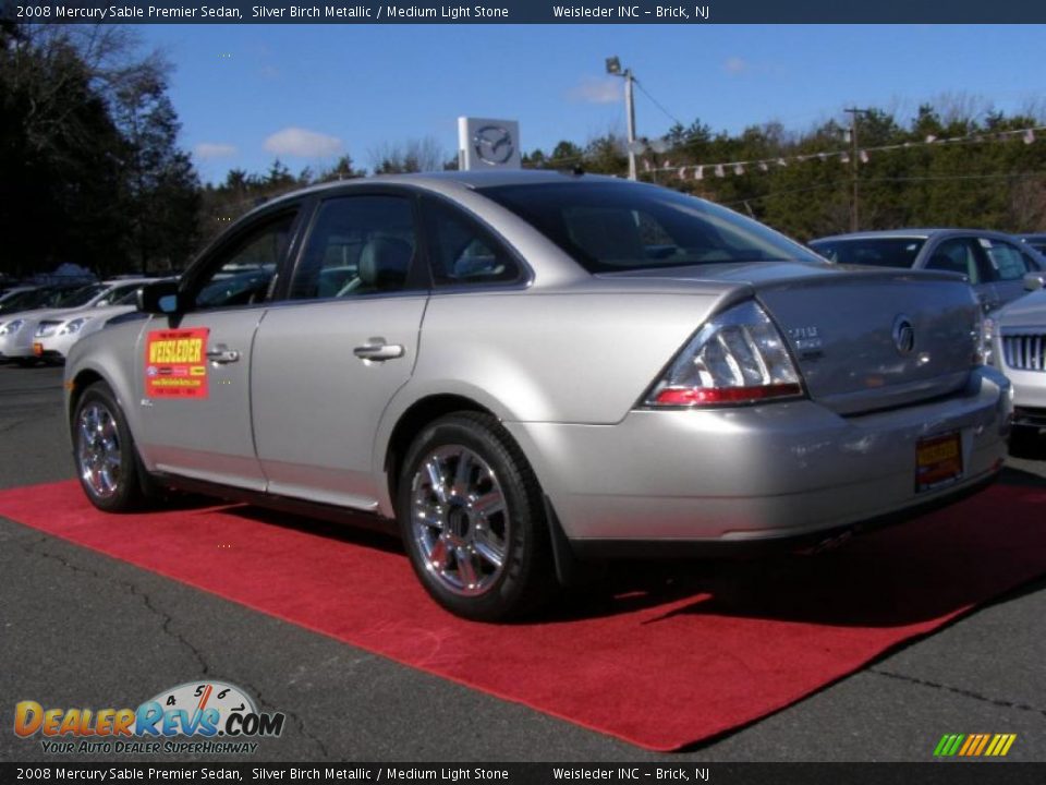 2008 Mercury Sable Premier Sedan Silver Birch Metallic / Medium Light Stone Photo #8