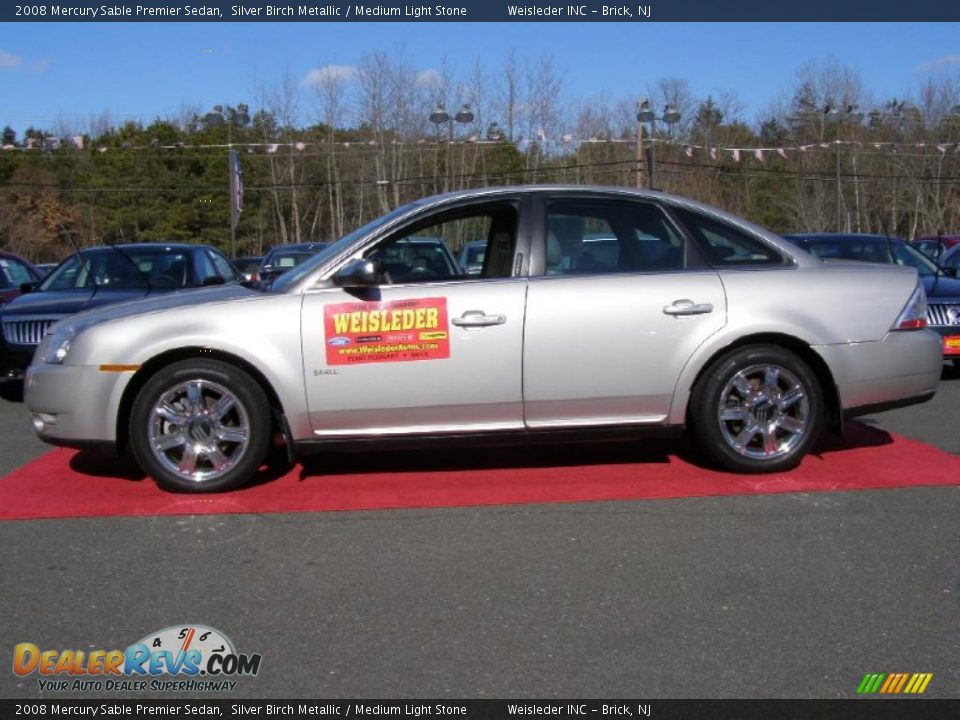 2008 Mercury Sable Premier Sedan Silver Birch Metallic / Medium Light Stone Photo #9