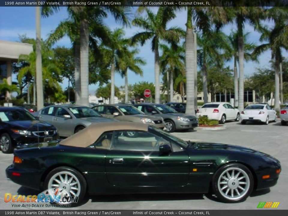1998 Aston Martin DB7 Volante British Racing Green / Tan/Green Photo #2