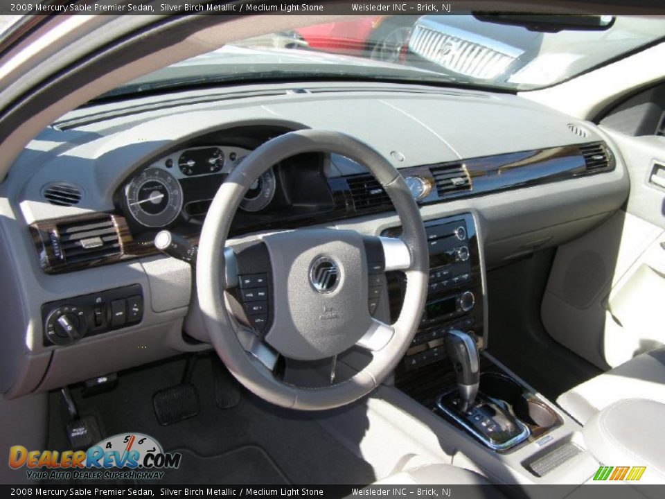 2008 Mercury Sable Premier Sedan Silver Birch Metallic / Medium Light Stone Photo #10