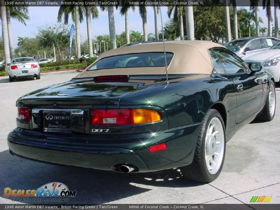 1998 Aston Martin DB7 Volante British Racing Green / Tan/Green Photo #3