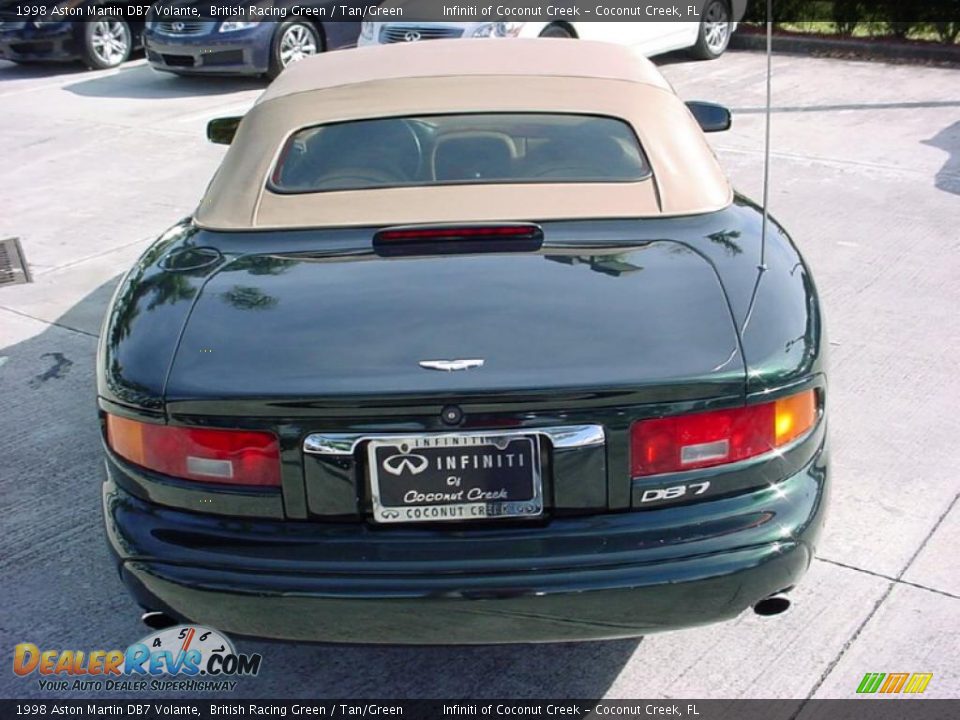 1998 Aston Martin DB7 Volante British Racing Green / Tan/Green Photo #4