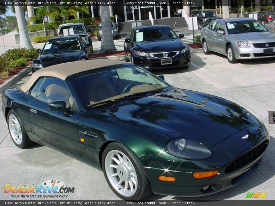 1998 Aston Martin DB7 Volante British Racing Green / Tan/Green Photo #5
