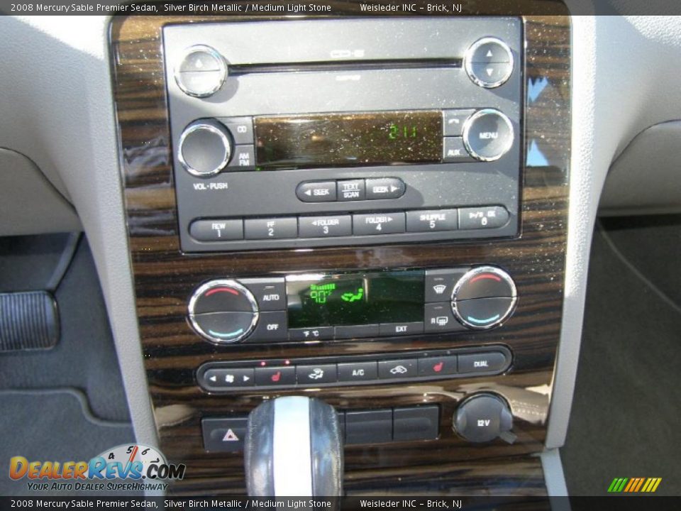 2008 Mercury Sable Premier Sedan Silver Birch Metallic / Medium Light Stone Photo #16