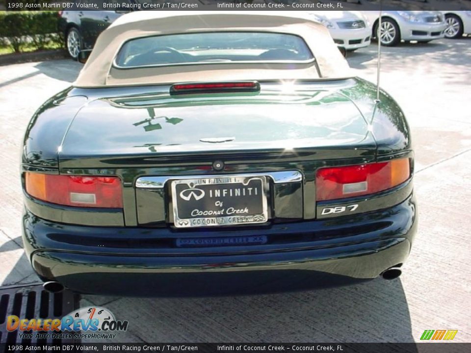 1998 Aston Martin DB7 Volante British Racing Green / Tan/Green Photo #7