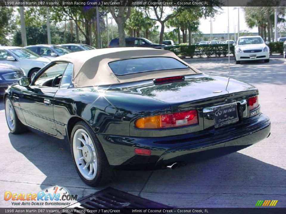 1998 Aston Martin DB7 Volante British Racing Green / Tan/Green Photo #8