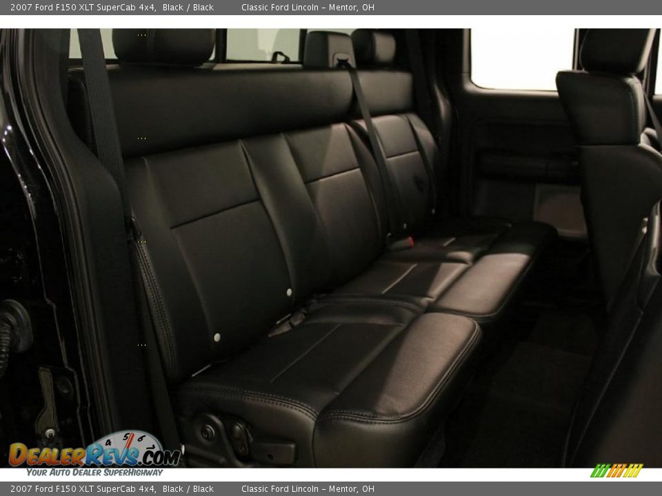 2007 Ford F150 XLT SuperCab 4x4 Black / Black Photo #18