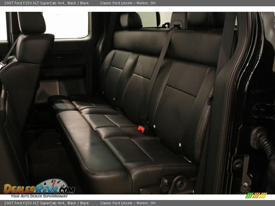 2007 Ford F150 XLT SuperCab 4x4 Black / Black Photo #19