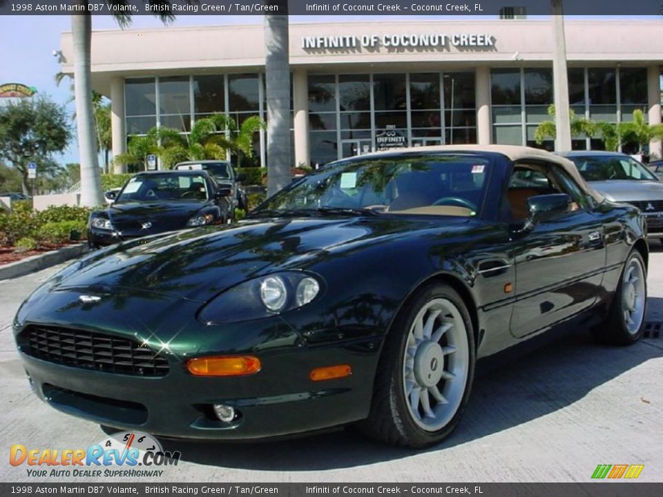 1998 Aston Martin DB7 Volante British Racing Green / Tan/Green Photo #10