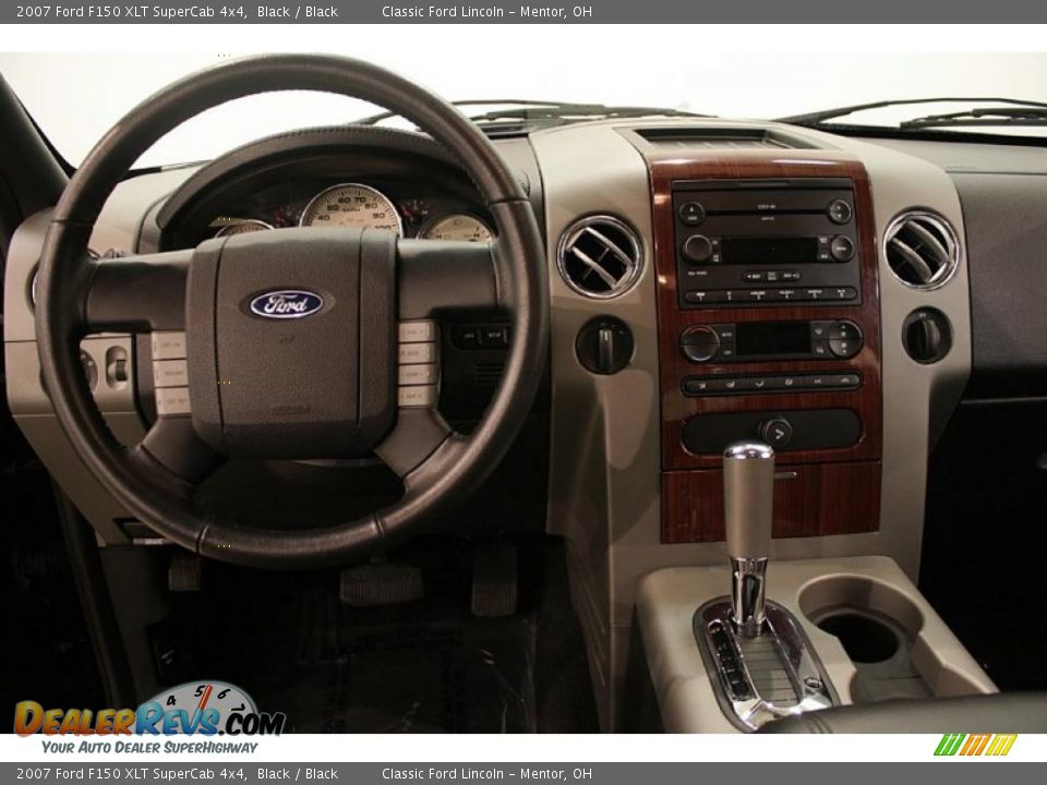 2007 Ford F150 XLT SuperCab 4x4 Black / Black Photo #20