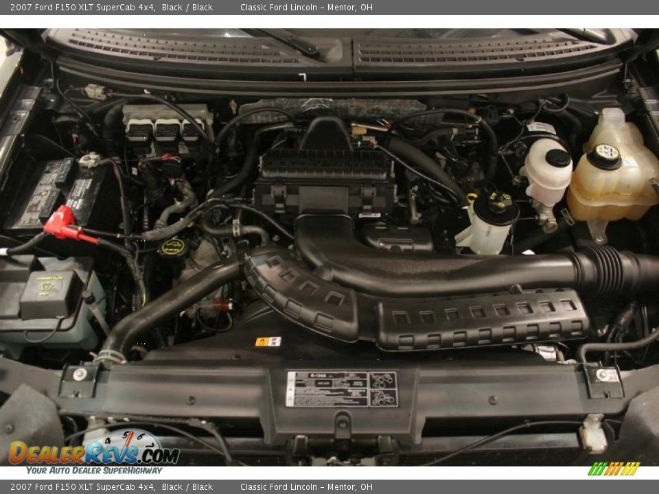 2007 Ford F150 XLT SuperCab 4x4 Black / Black Photo #21