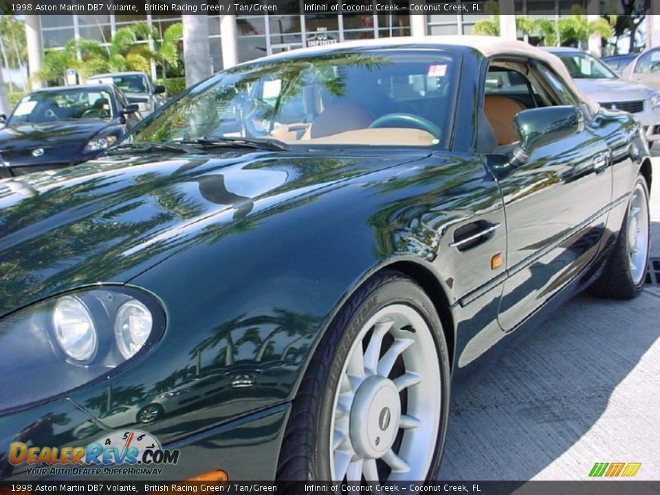 1998 Aston Martin DB7 Volante British Racing Green / Tan/Green Photo #12