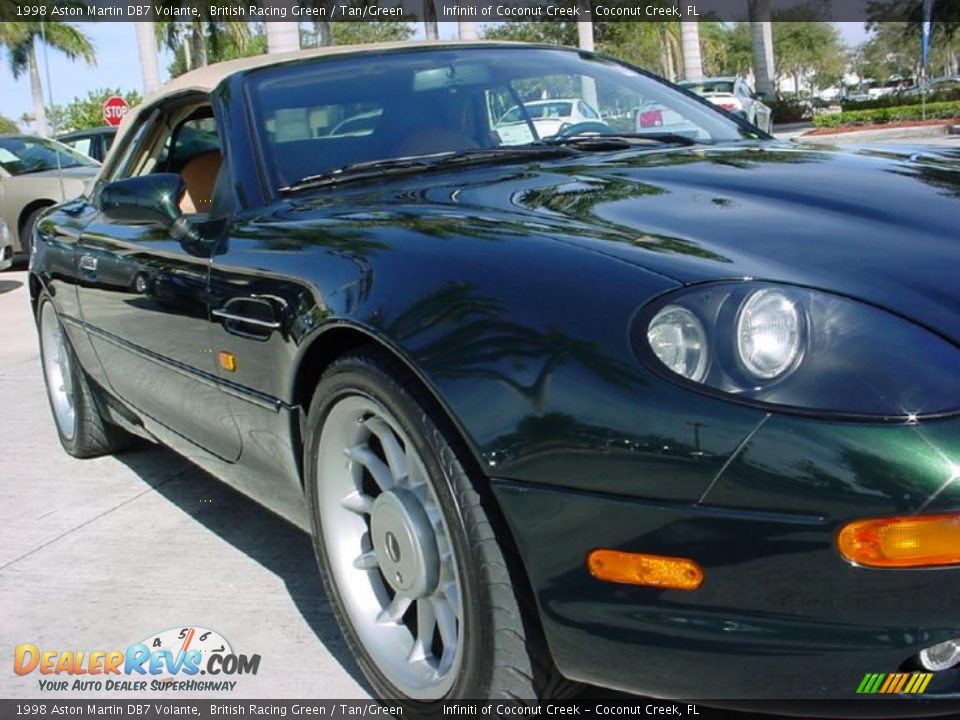 1998 Aston Martin DB7 Volante British Racing Green / Tan/Green Photo #13