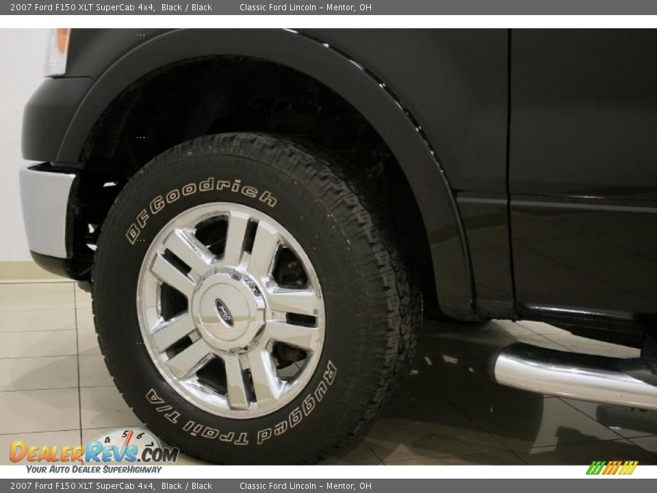 2007 Ford F150 XLT SuperCab 4x4 Black / Black Photo #23