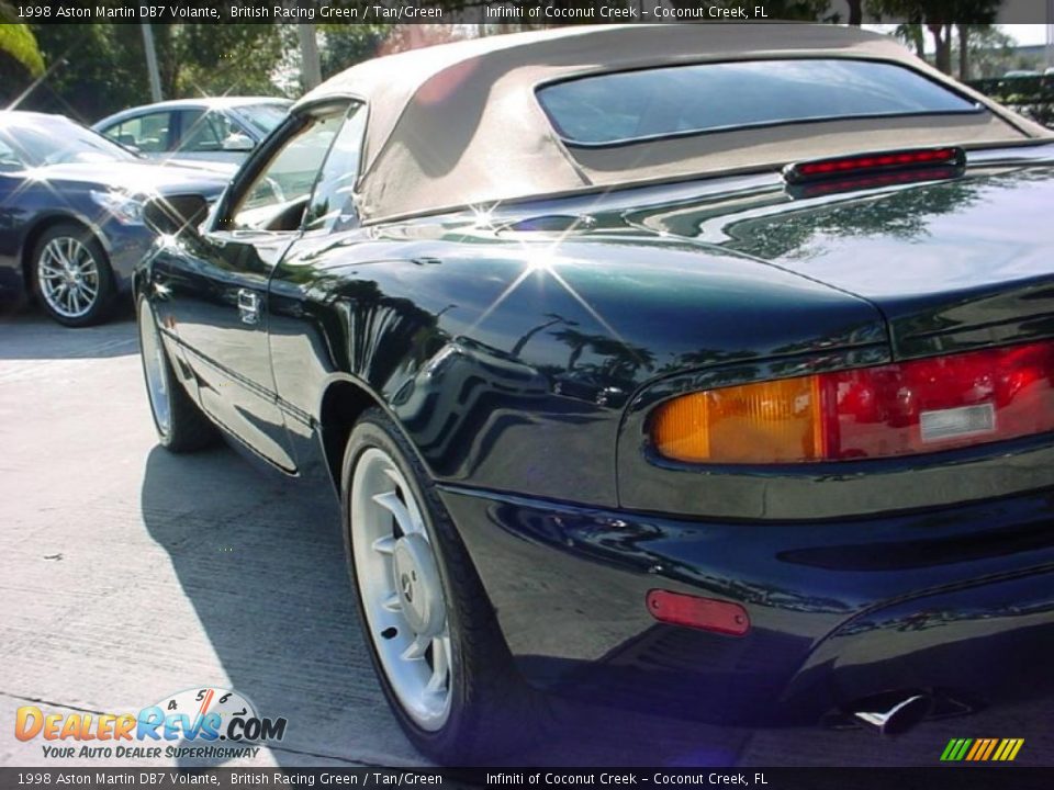 1998 Aston Martin DB7 Volante British Racing Green / Tan/Green Photo #14