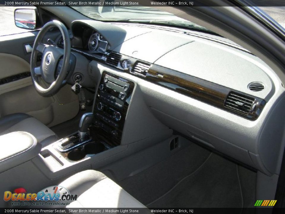 2008 Mercury Sable Premier Sedan Silver Birch Metallic / Medium Light Stone Photo #25