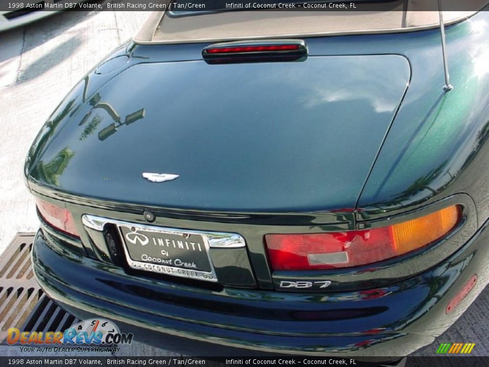 1998 Aston Martin DB7 Volante British Racing Green / Tan/Green Photo #16