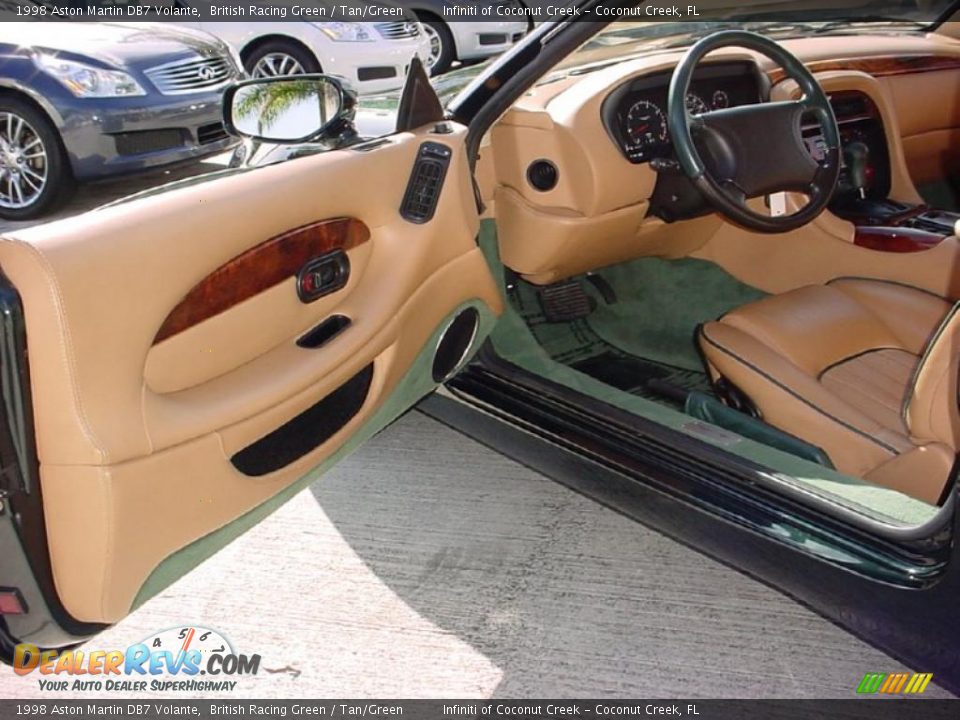 1998 Aston Martin DB7 Volante British Racing Green / Tan/Green Photo #17