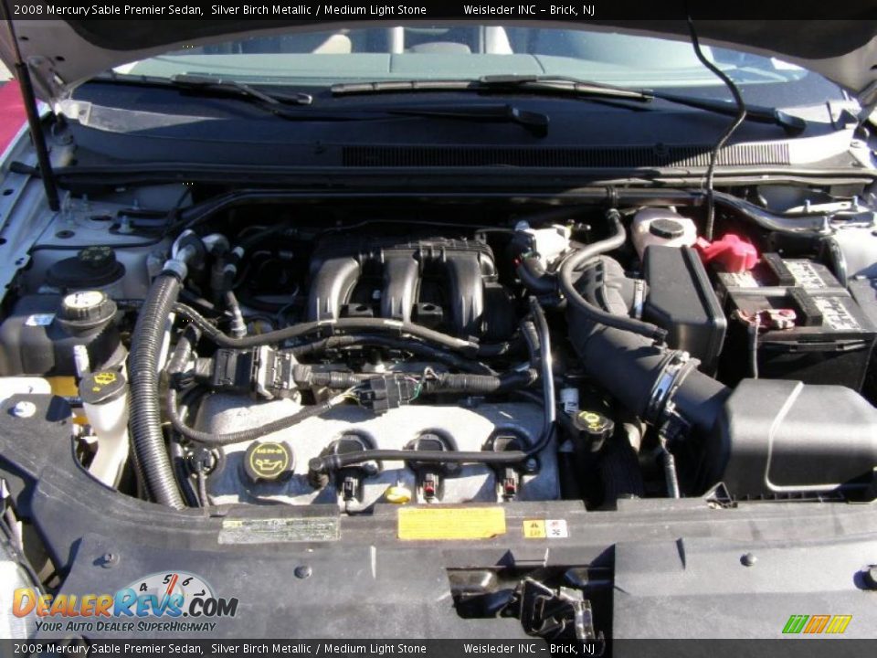2008 Mercury Sable Premier Sedan Silver Birch Metallic / Medium Light Stone Photo #27