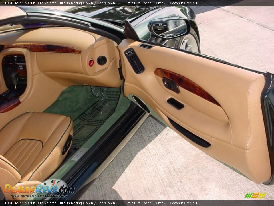 1998 Aston Martin DB7 Volante British Racing Green / Tan/Green Photo #19