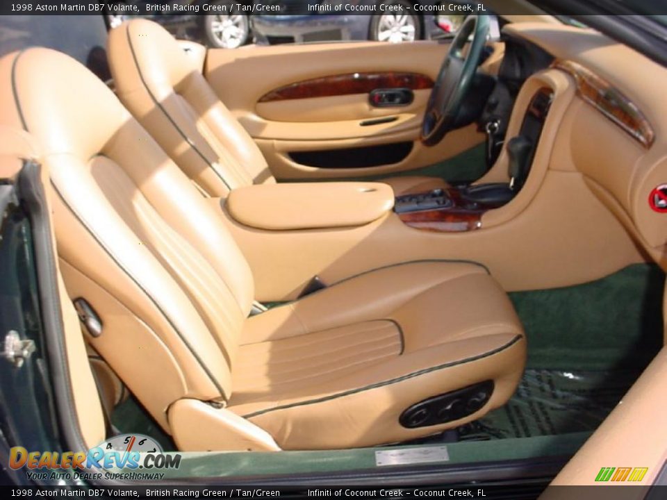 1998 Aston Martin DB7 Volante British Racing Green / Tan/Green Photo #20