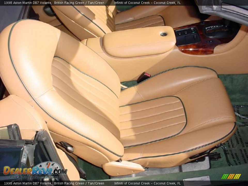 1998 Aston Martin DB7 Volante British Racing Green / Tan/Green Photo #21