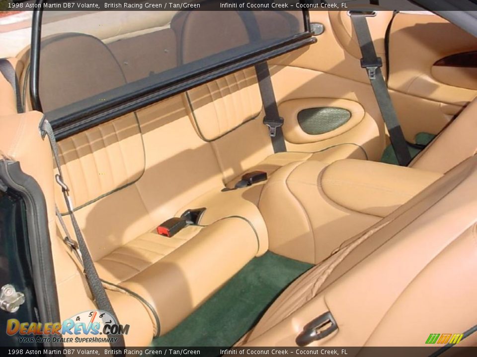 1998 Aston Martin DB7 Volante British Racing Green / Tan/Green Photo #22