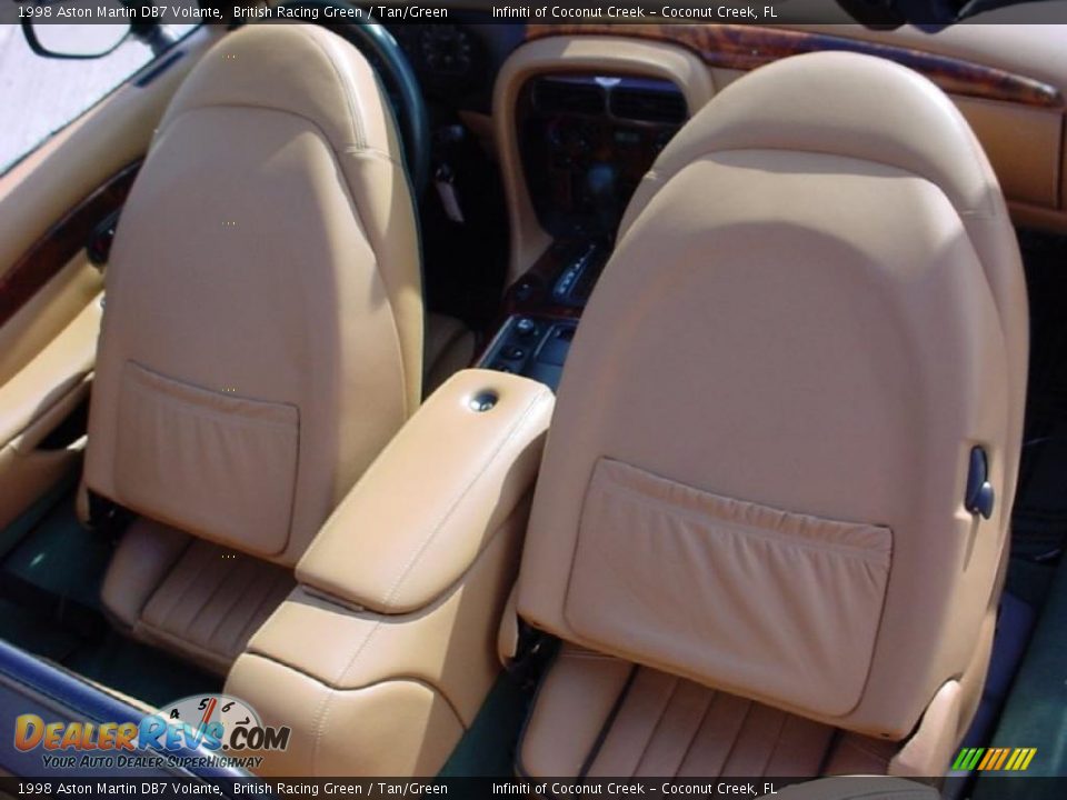 1998 Aston Martin DB7 Volante British Racing Green / Tan/Green Photo #24