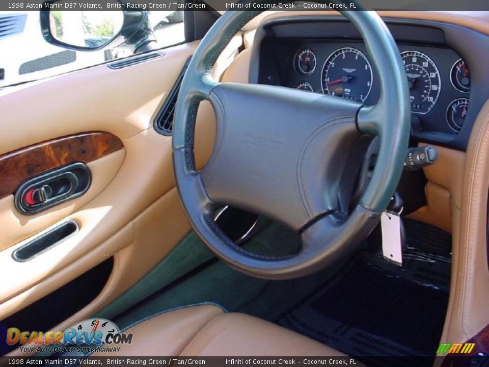 1998 Aston Martin DB7 Volante British Racing Green / Tan/Green Photo #25