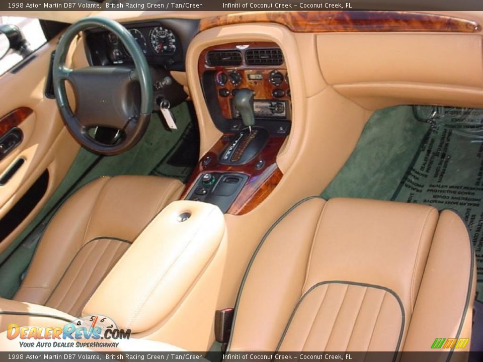 1998 Aston Martin DB7 Volante British Racing Green / Tan/Green Photo #28