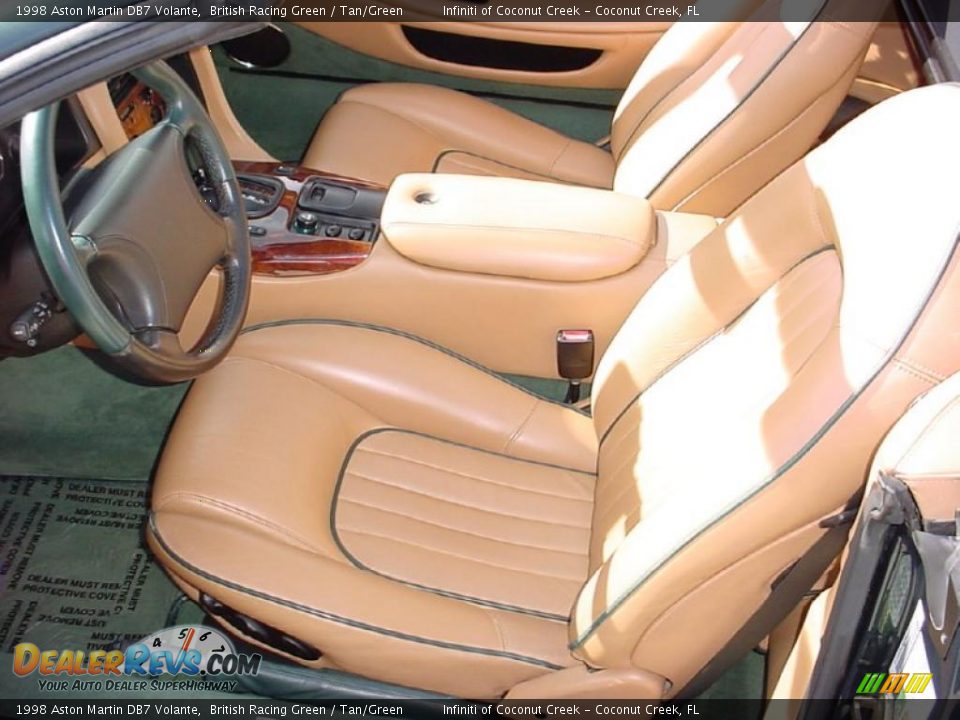 1998 Aston Martin DB7 Volante British Racing Green / Tan/Green Photo #29