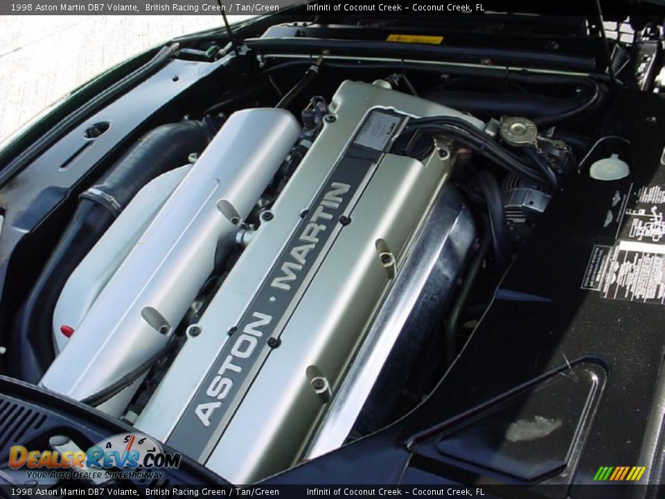 1998 Aston Martin DB7 Volante British Racing Green / Tan/Green Photo #33