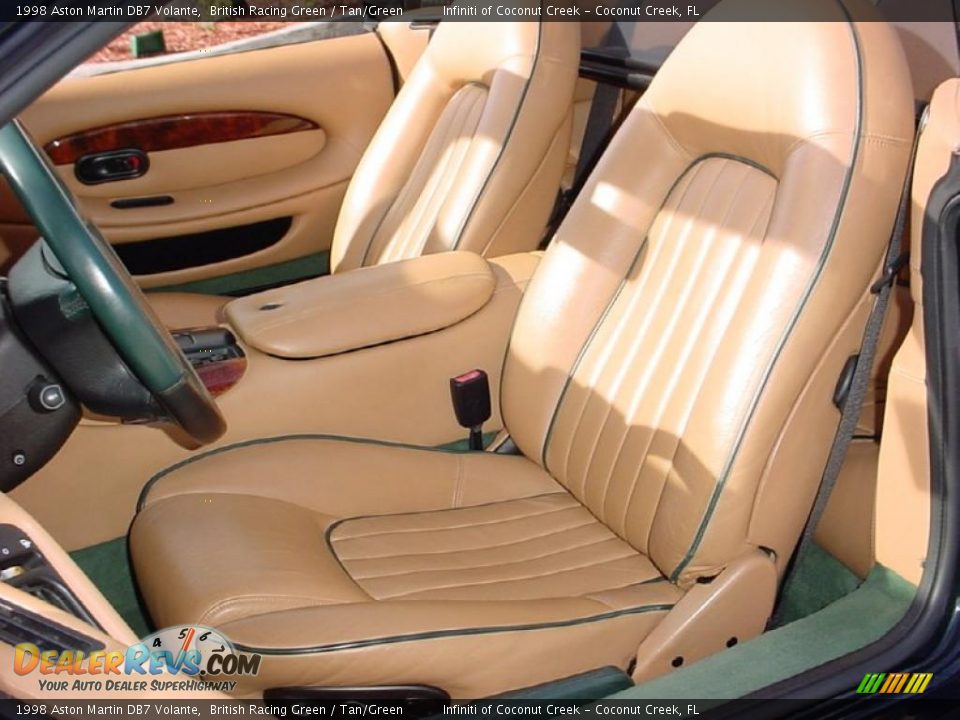 1998 Aston Martin DB7 Volante British Racing Green / Tan/Green Photo #36