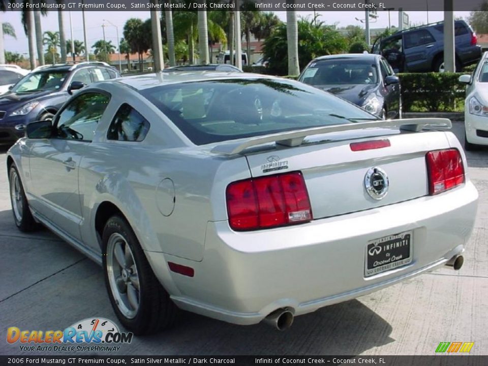 2006 Ford Mustang GT Premium Coupe Satin Silver Metallic / Dark Charcoal Photo #5