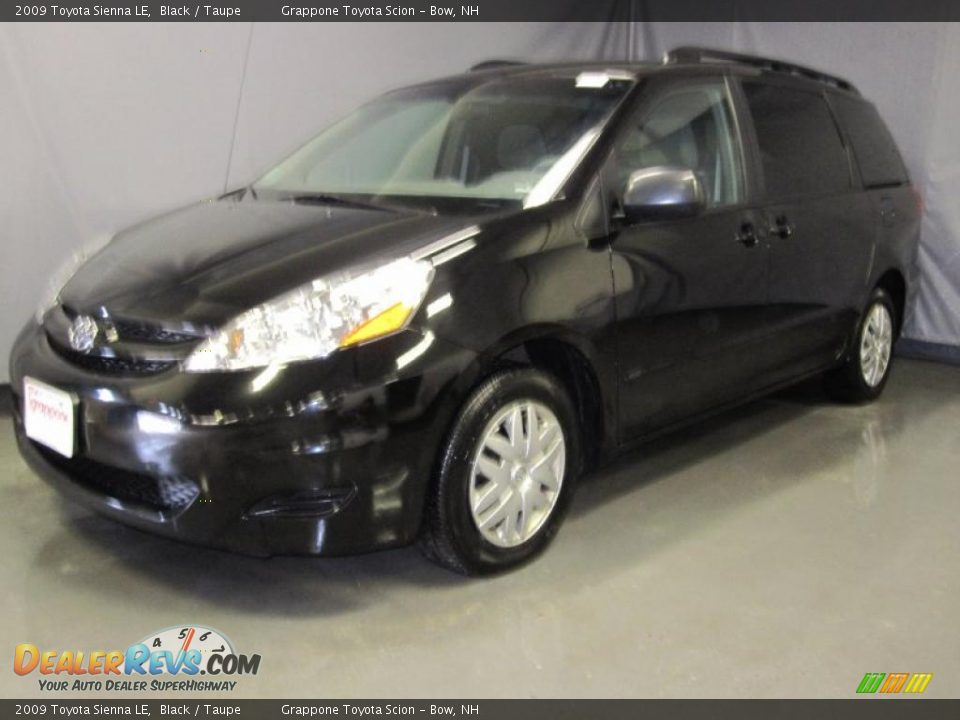 2009 Toyota Sienna LE Black / Taupe Photo #1