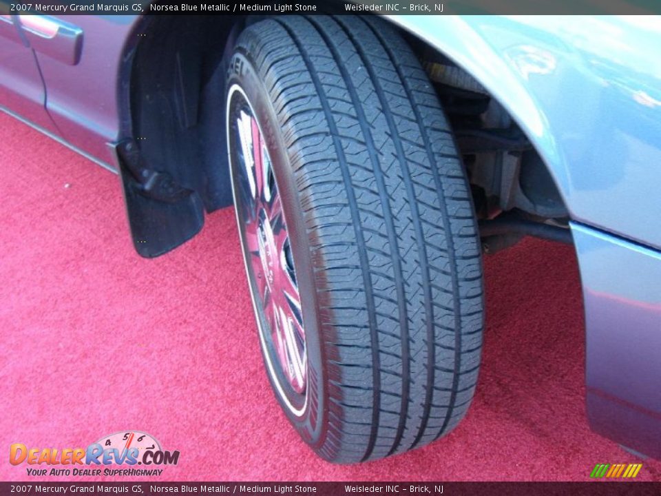 2007 Mercury Grand Marquis GS Norsea Blue Metallic / Medium Light Stone Photo #2