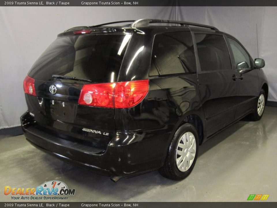 2009 Toyota Sienna LE Black / Taupe Photo #3