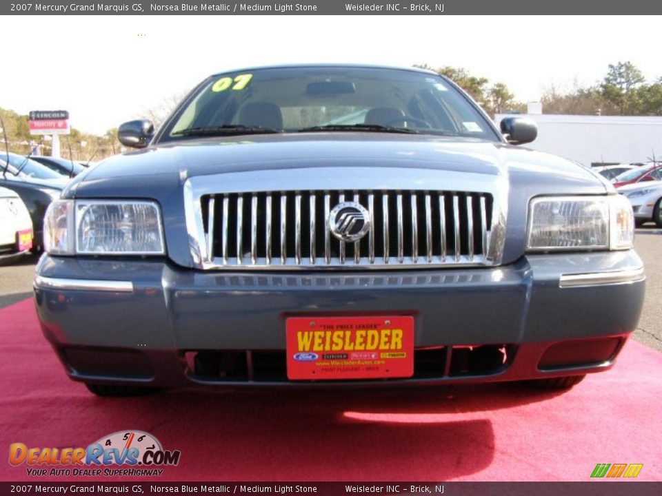 2007 Mercury Grand Marquis GS Norsea Blue Metallic / Medium Light Stone Photo #4