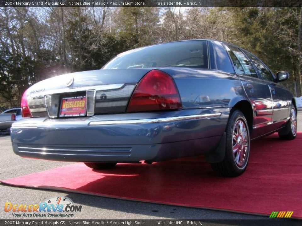 2007 Mercury Grand Marquis GS Norsea Blue Metallic / Medium Light Stone Photo #6