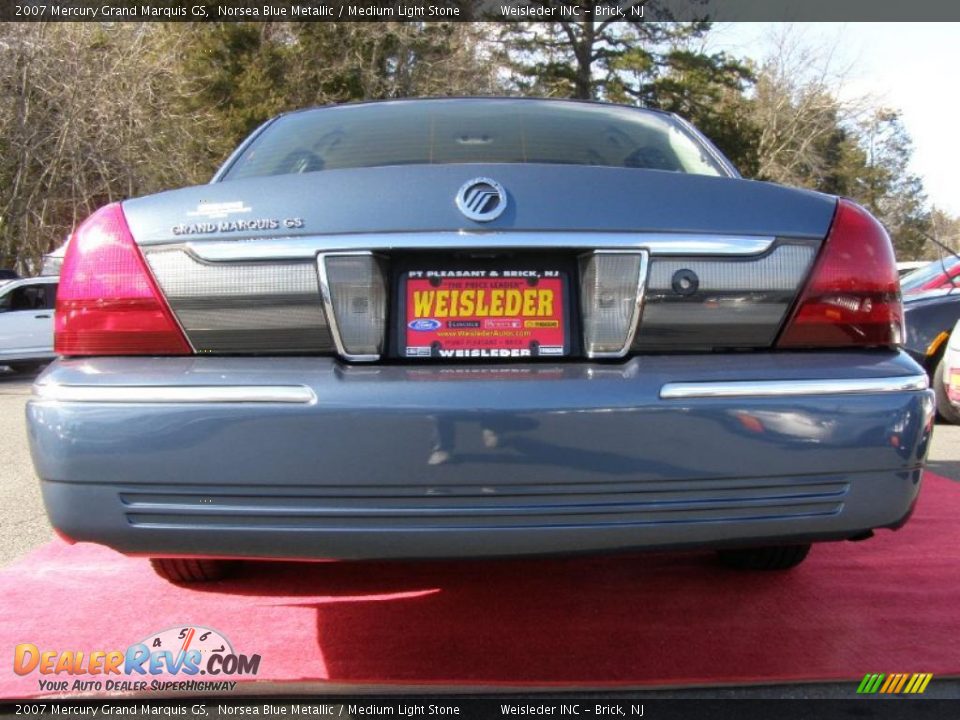 2007 Mercury Grand Marquis GS Norsea Blue Metallic / Medium Light Stone Photo #7