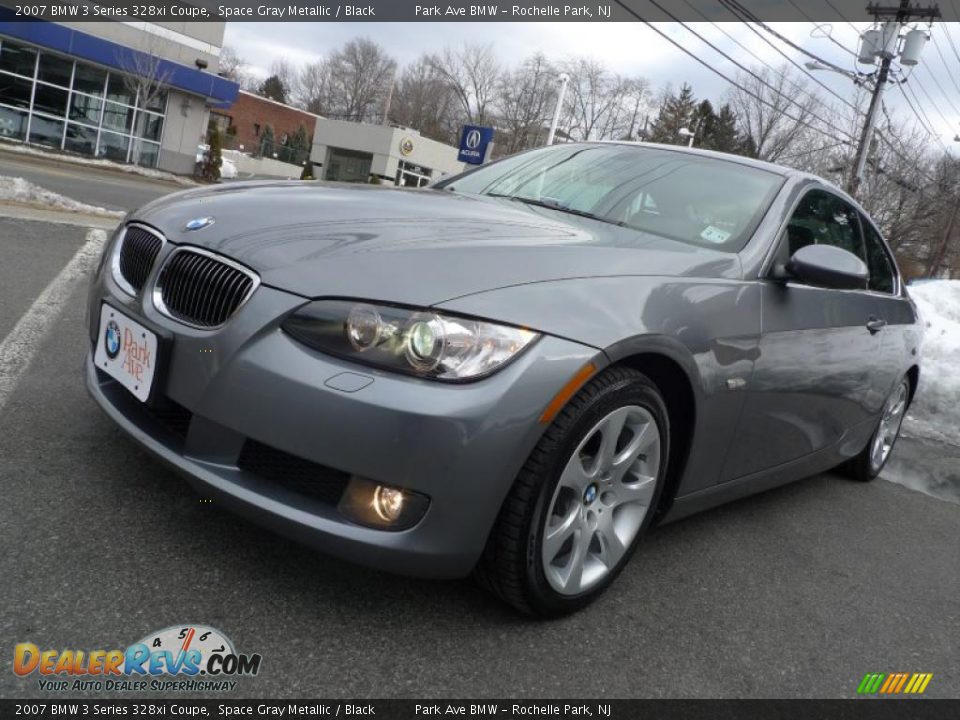 2007 BMW 3 Series 328xi Coupe Space Gray Metallic / Black Photo #2