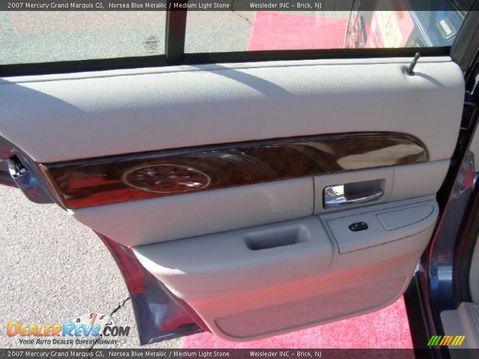 2007 Mercury Grand Marquis GS Norsea Blue Metallic / Medium Light Stone Photo #16