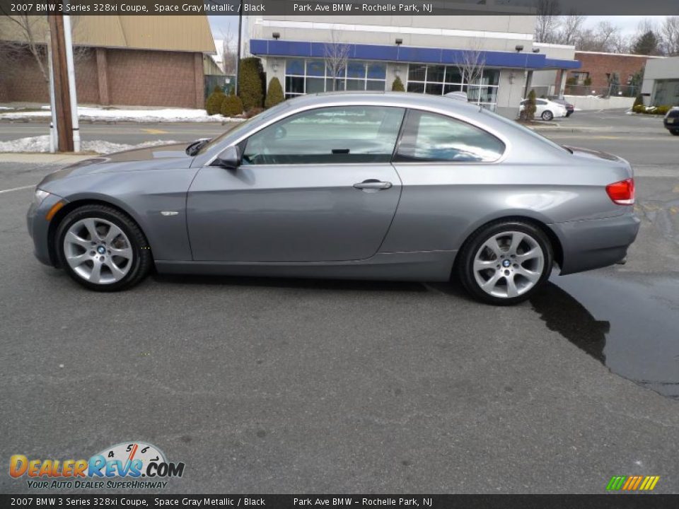 2007 BMW 3 Series 328xi Coupe Space Gray Metallic / Black Photo #4