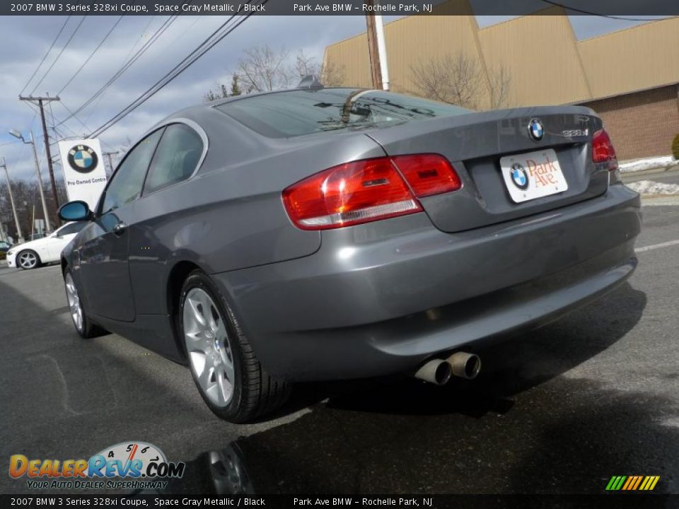 2007 BMW 3 Series 328xi Coupe Space Gray Metallic / Black Photo #7