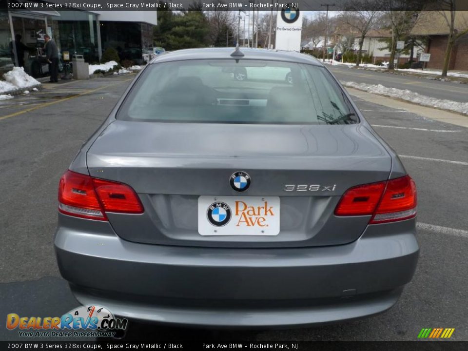 2007 BMW 3 Series 328xi Coupe Space Gray Metallic / Black Photo #9
