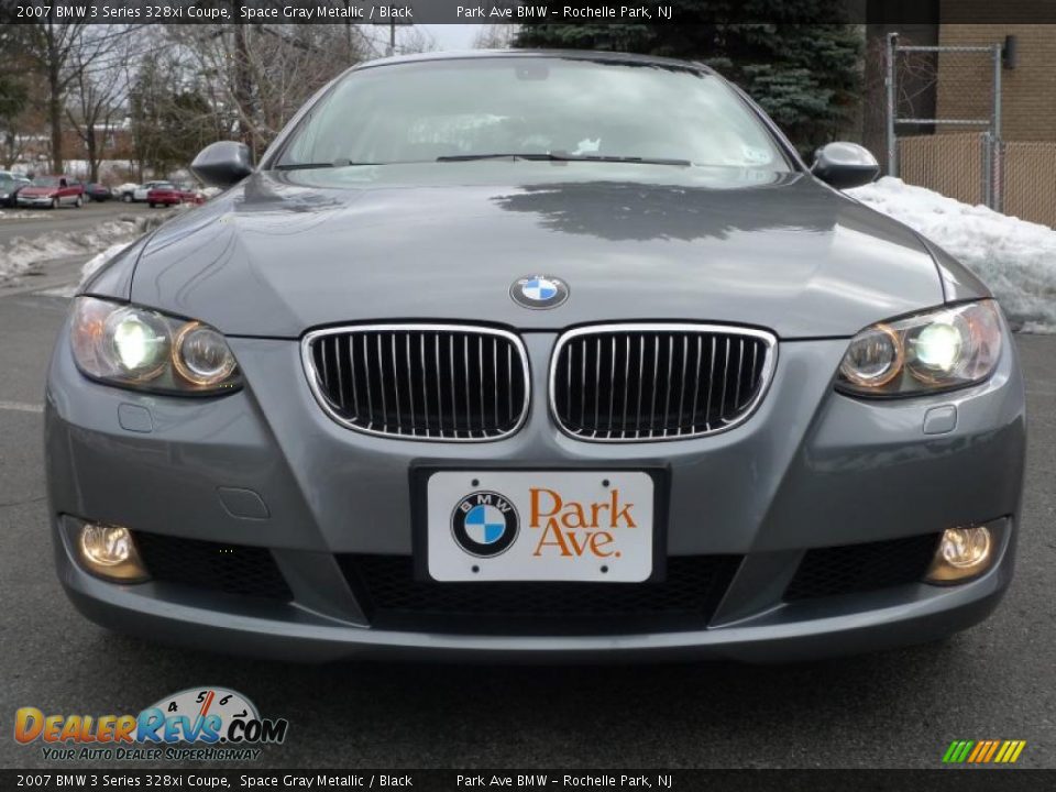 2007 BMW 3 Series 328xi Coupe Space Gray Metallic / Black Photo #12